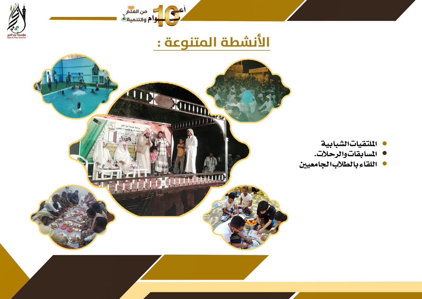 الملتقيات الشبابية و الأنشطة الميدانية